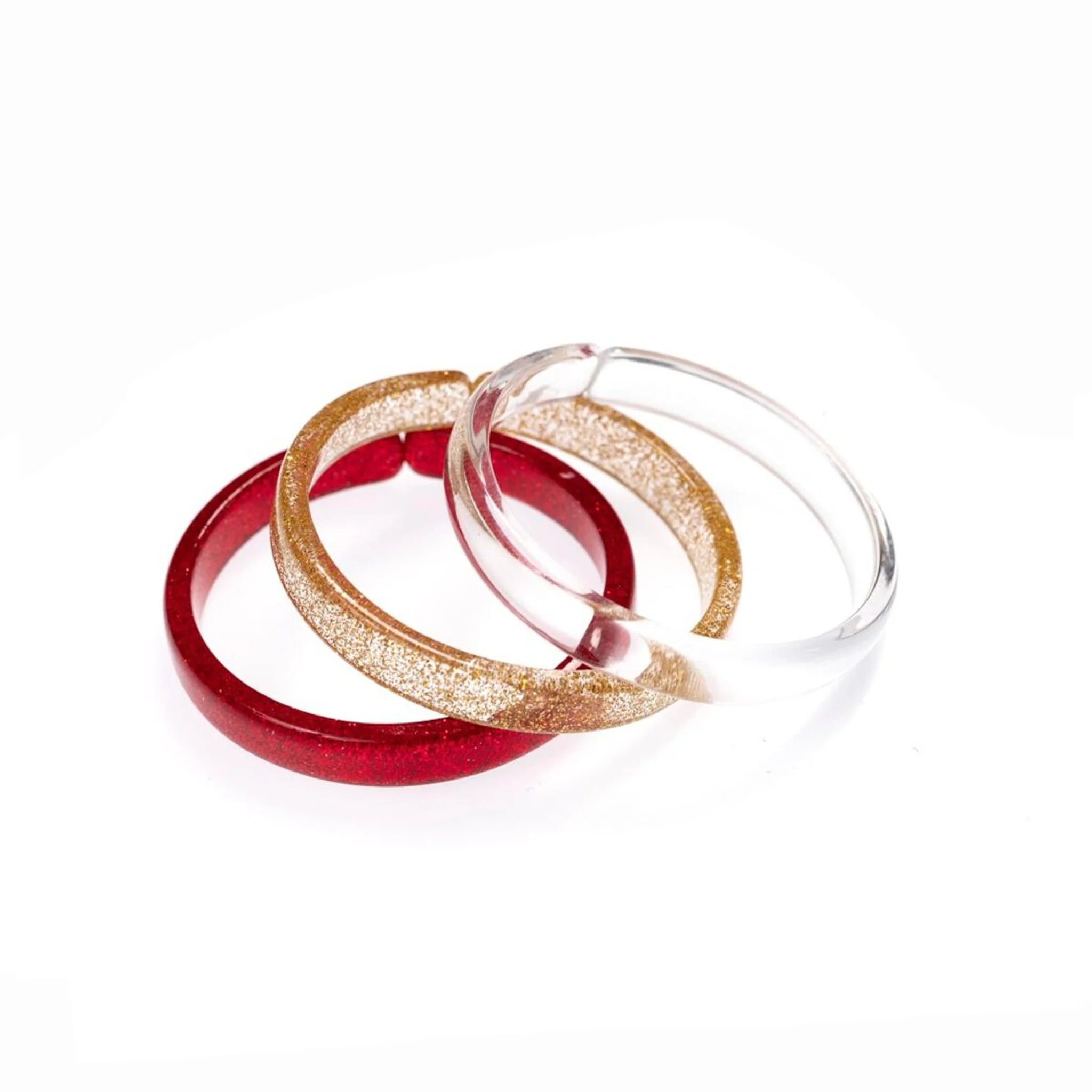 GLITTER RED & GOLD BANGLES