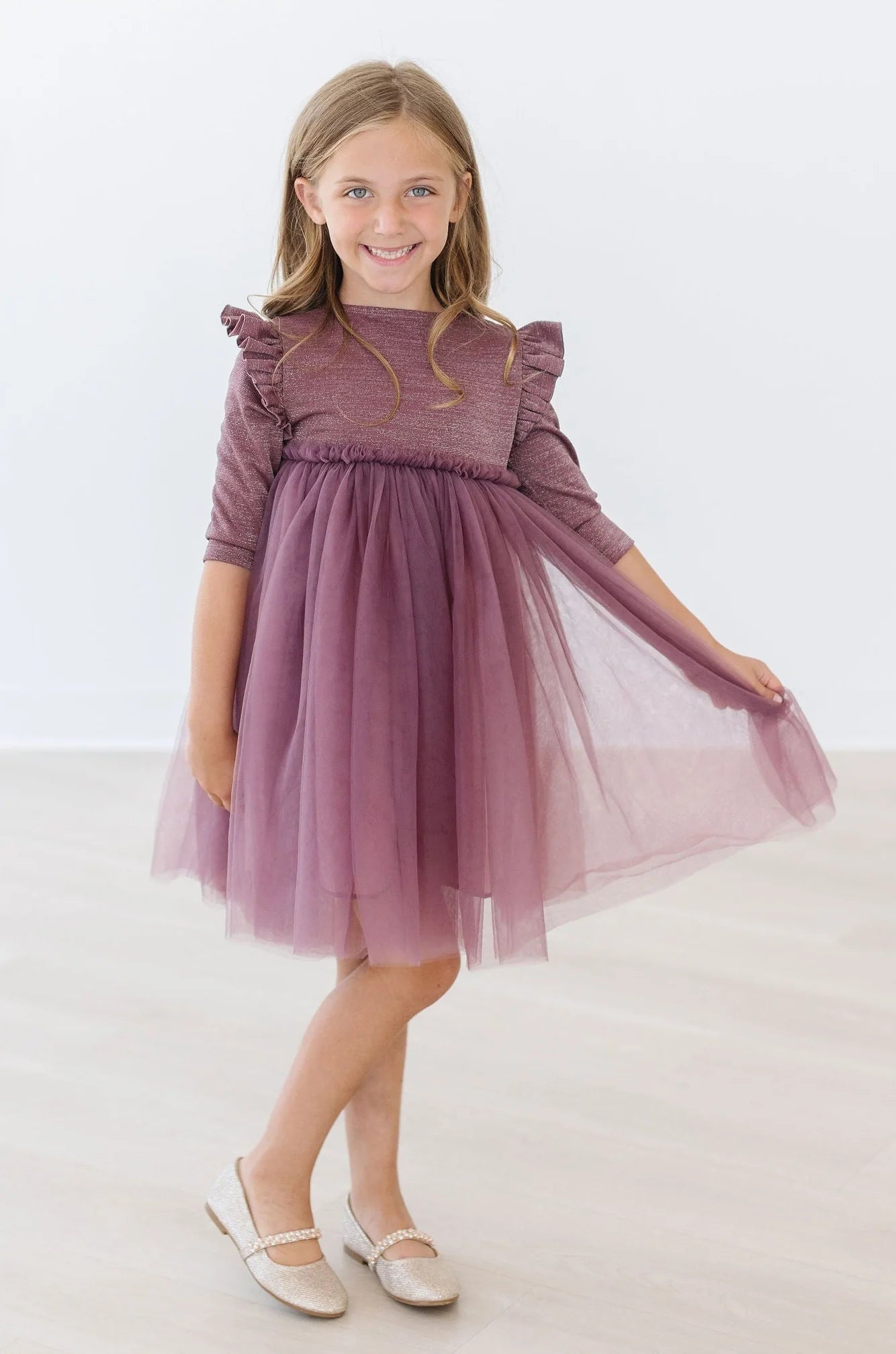 MAUVE SHIMMER TUTU DRESS