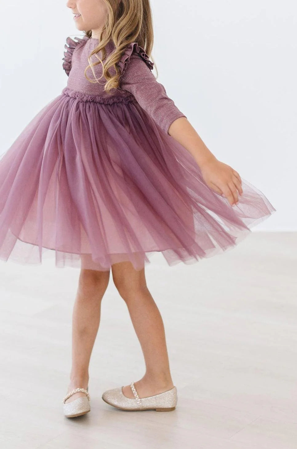 MAUVE SHIMMER TUTU DRESS