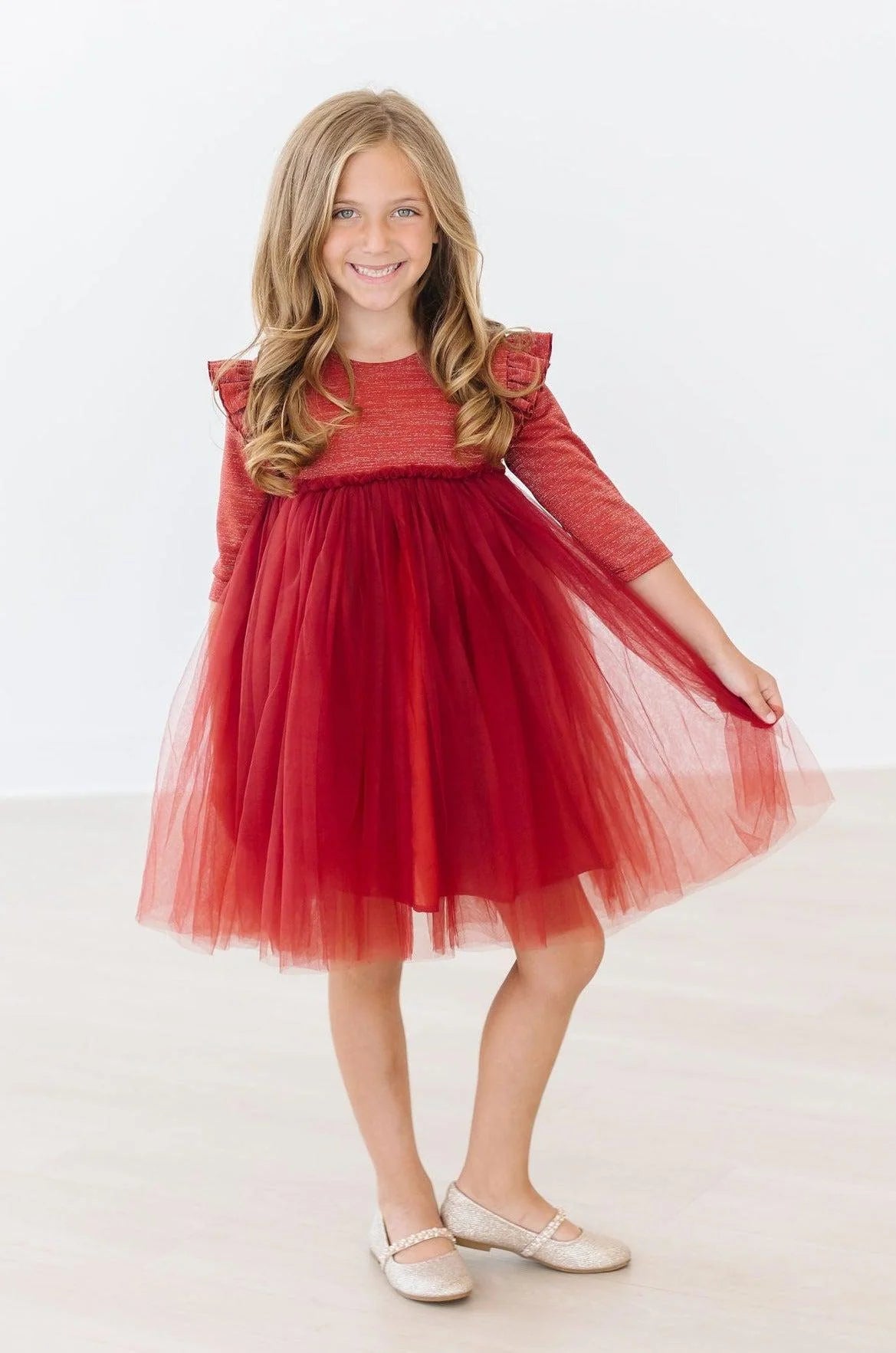 RED SHIMMER TUTU DRESS