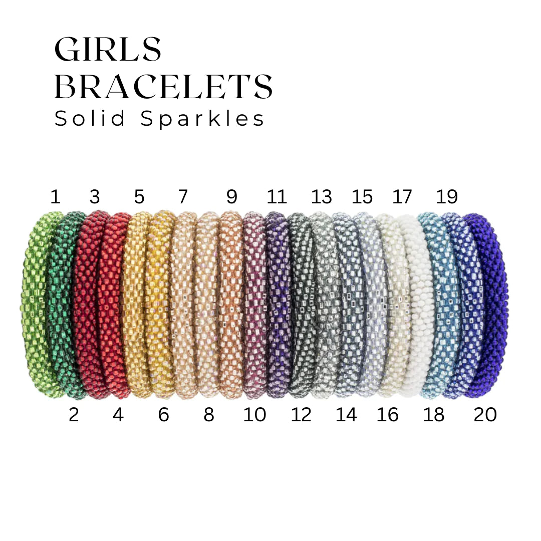 SOLID SPARKLES GIRLS BRACELETS