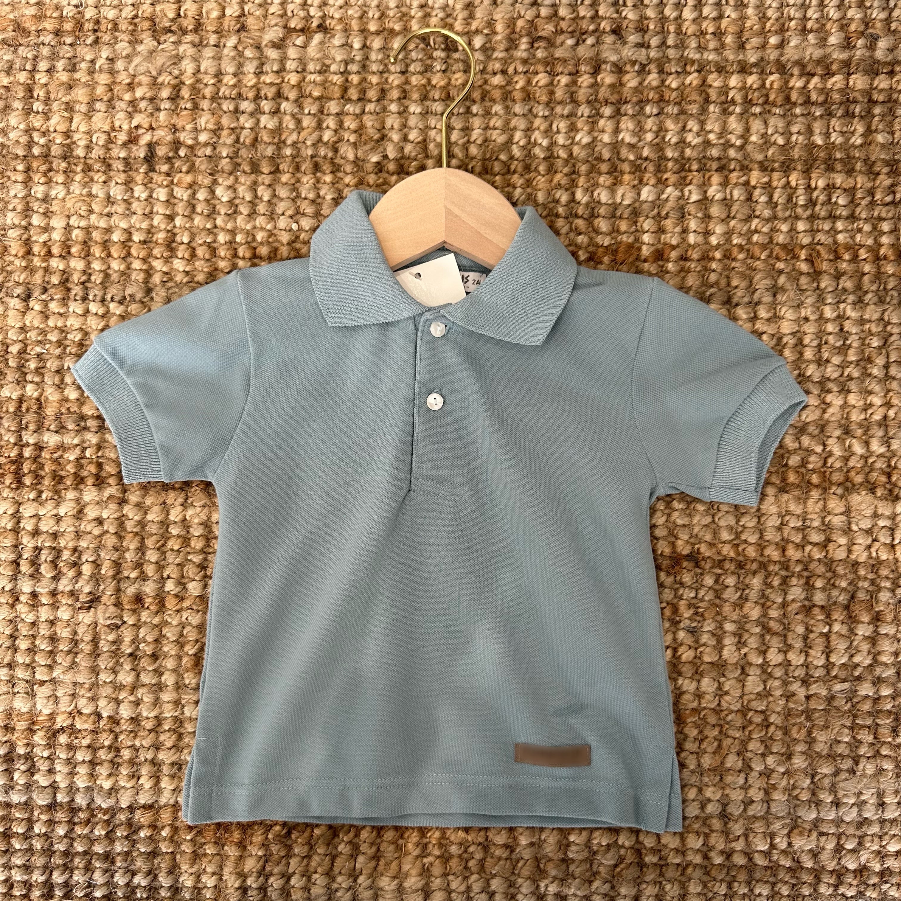 GRAY BLUE POLO