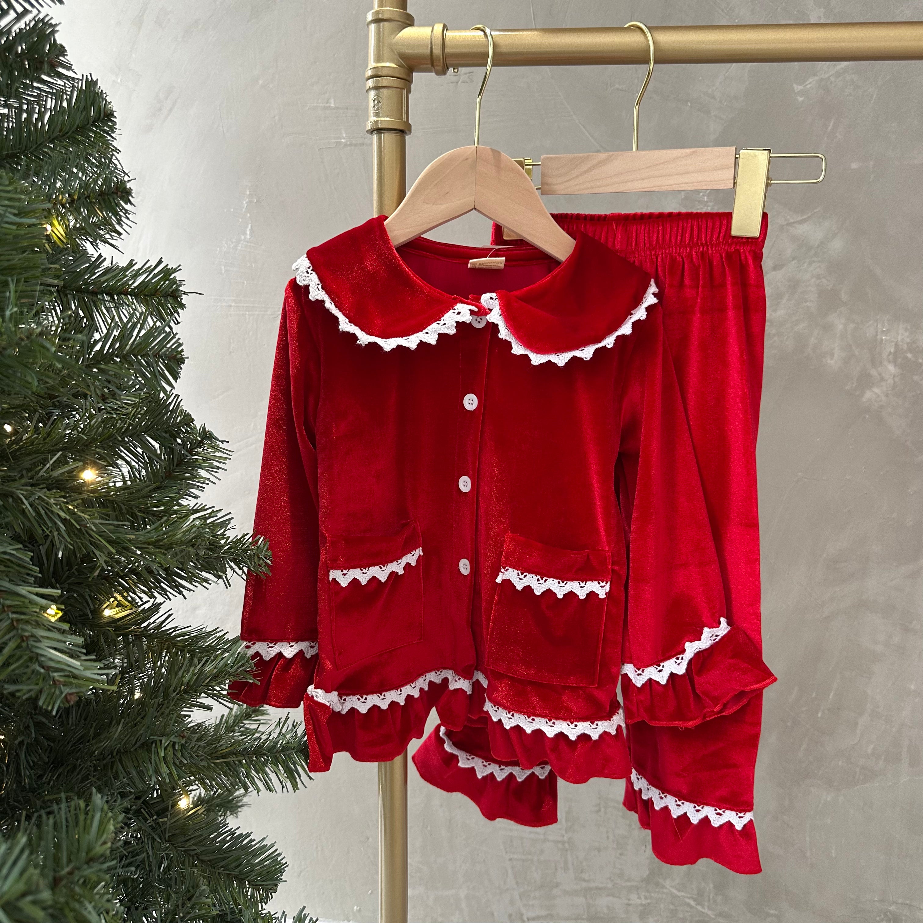 VELVET CHRISTMAS GIRL SET PJS