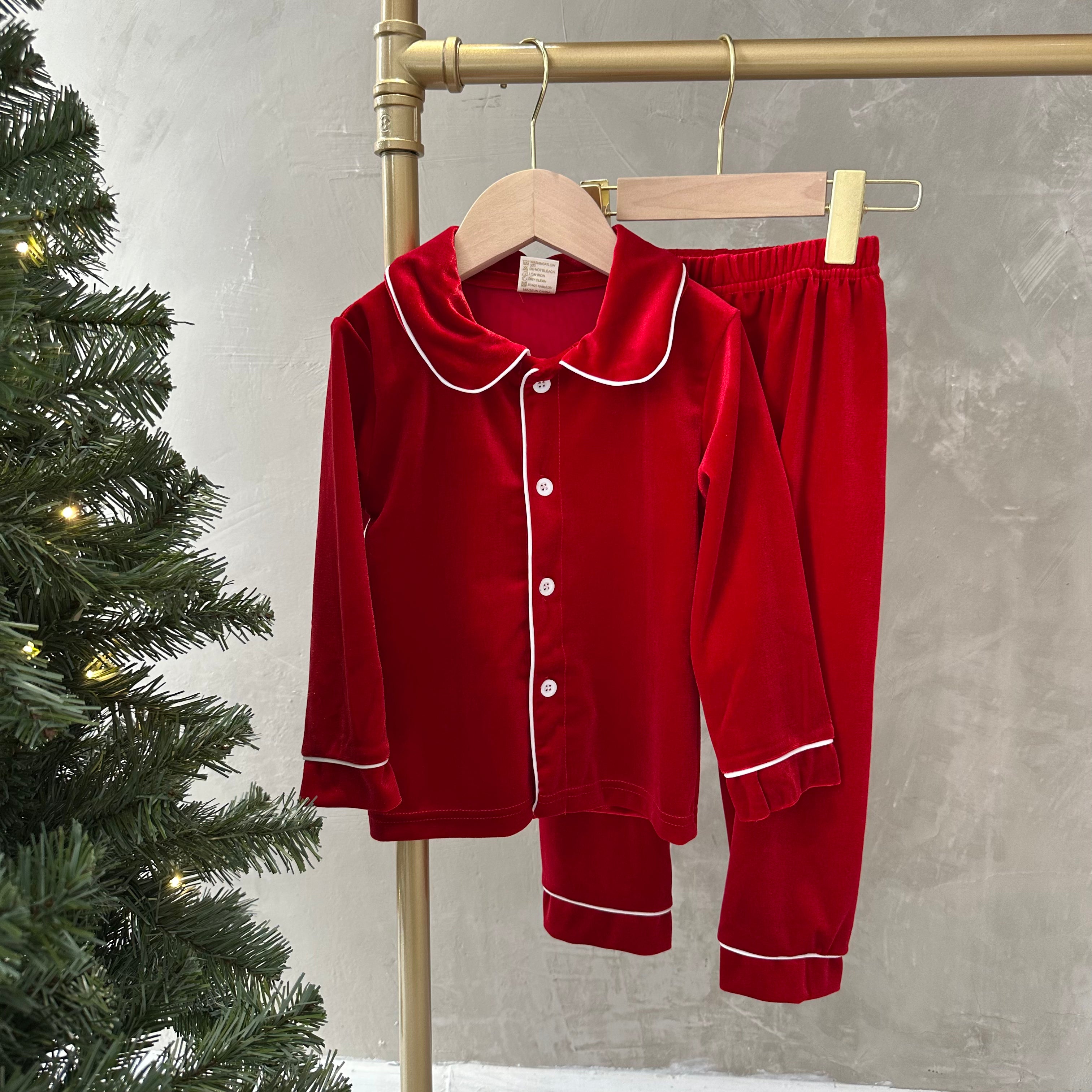 VELVET CHRISTMAS PJS SET