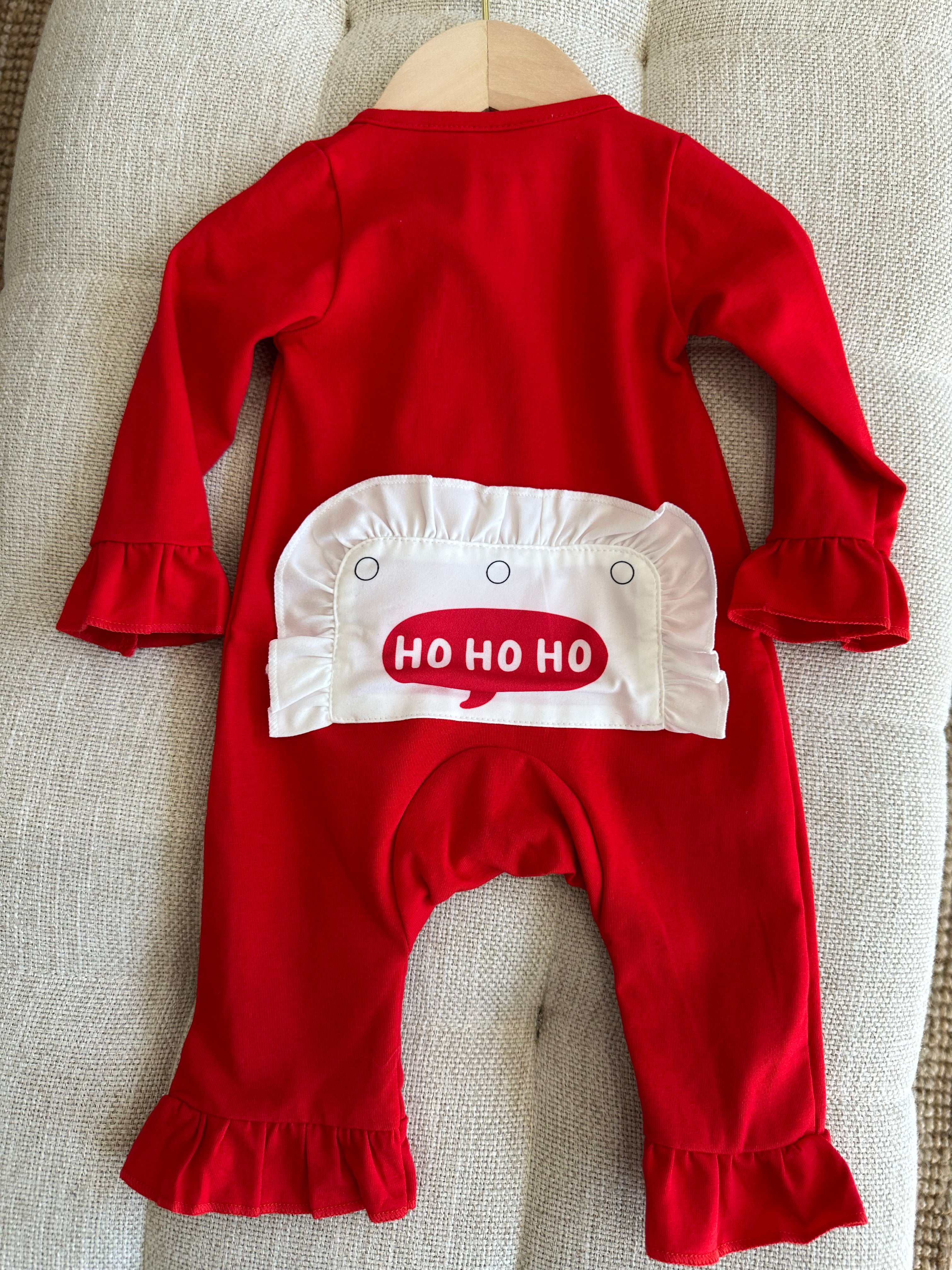 SANTA EMBROIDERY BABY GIRL PJS