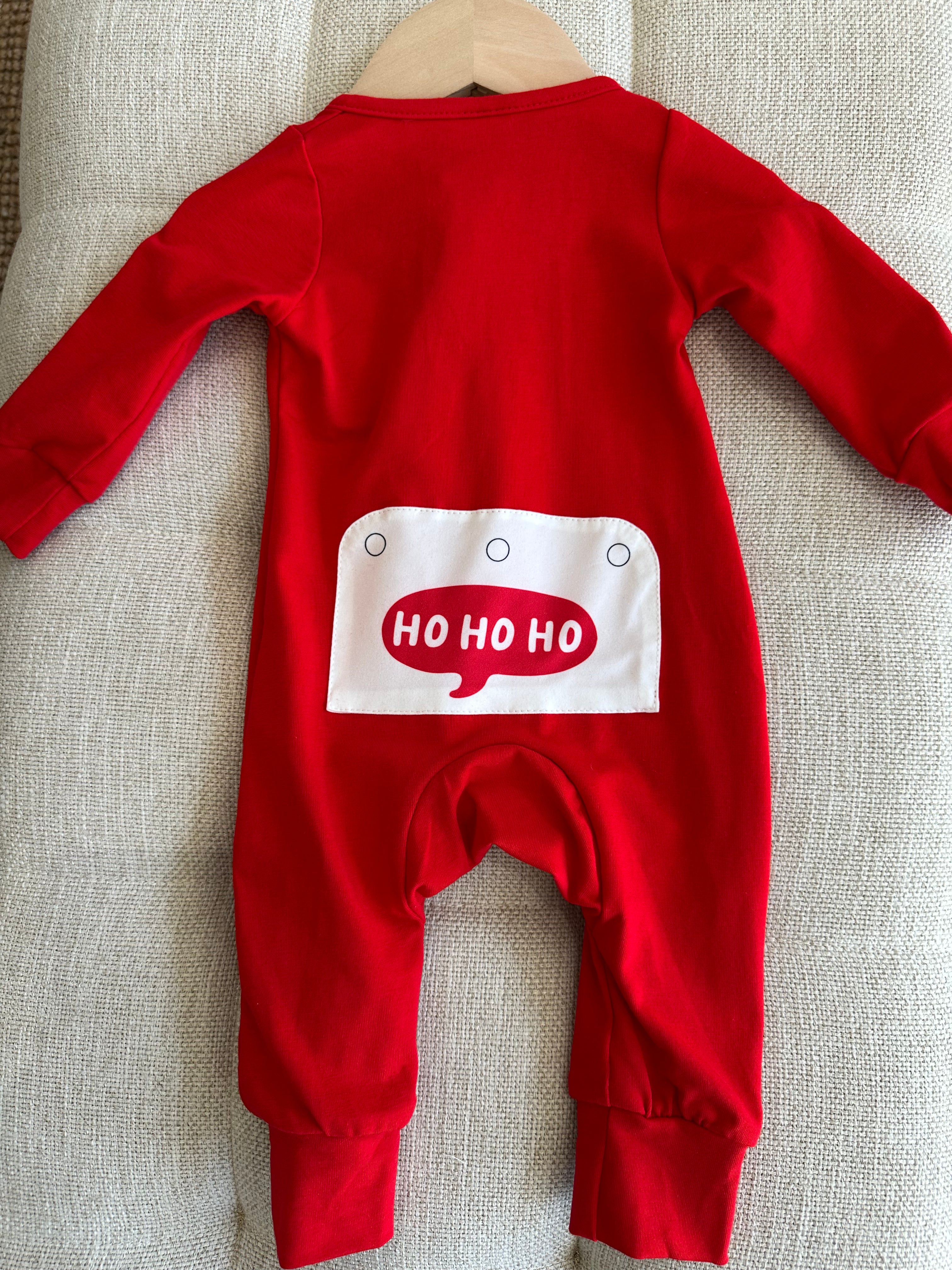 SANTA EMBROIDERY BABY BOY PJS