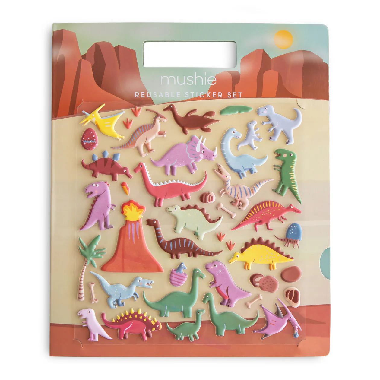 REUSABLE STICKER SET - (DINO)